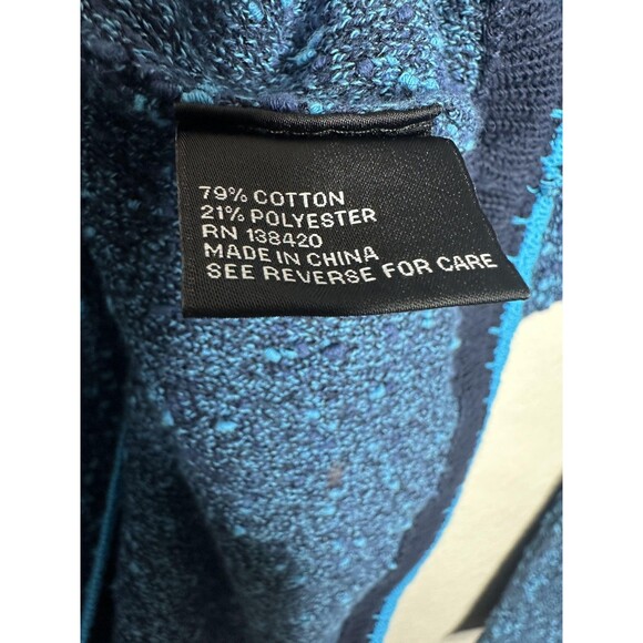 Carlisle Collection Cardigan Sweater Womens Medium Blue Open Front Boucle Knit - Picture 5 of 6